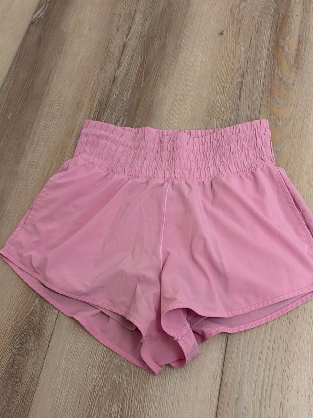 aerie Light Pink Elastic-Waist Athletic Shorts